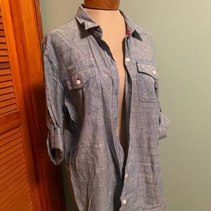 Denim Mossimo Button Down